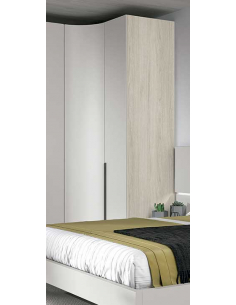 Armario rincón curvo recto 2