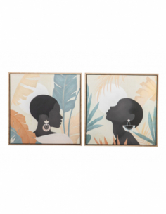 Set 2 cuadros africana...
