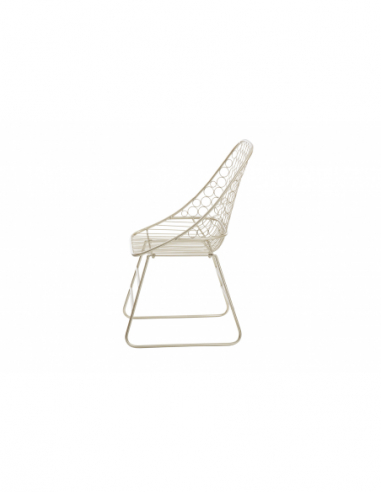 Silla metal champagne
