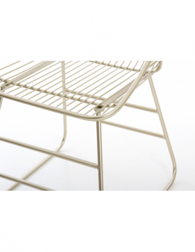 Silla metal champagne