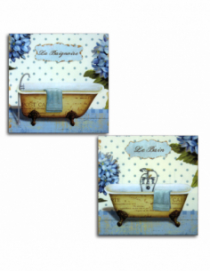 Set 2 cuadros madera