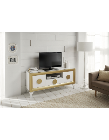 Mueble de TV dos puertas, cajón y...