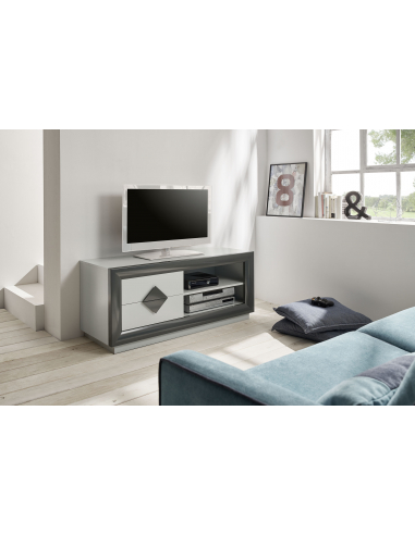 Mueble de TV dos cajones + dos huecos...