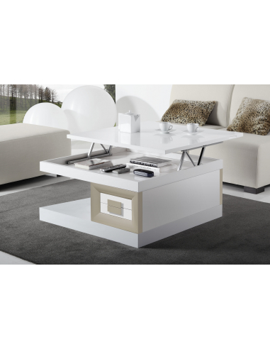 Mesa de centro elevable con cajones CLOE