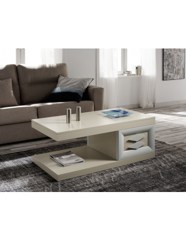 Mesa de centro elevable con cajones CLOE