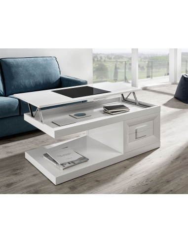 Mesa de centro elevable con cajones CLOE