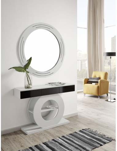 Espejo marco con Luna circular CLOE