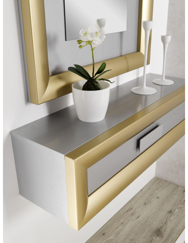 Consola colgante cajón con marco CLOE