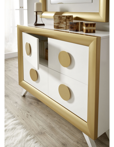 Mueble recibidor cuatro puertas