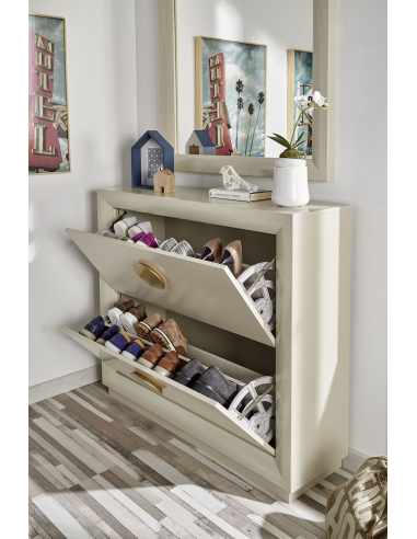 Zapatero dos puertas con marco CLOE