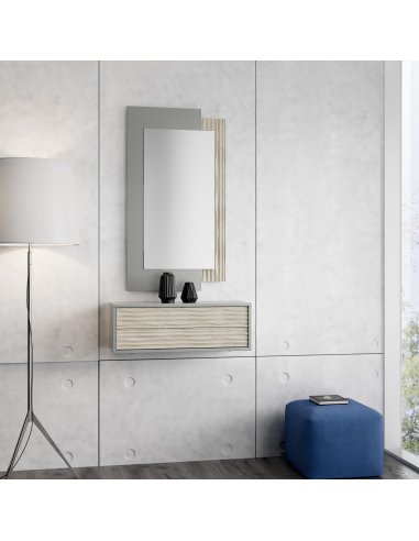 Consola colgante dos cajones NORA Consola colgante dos cajones NORA