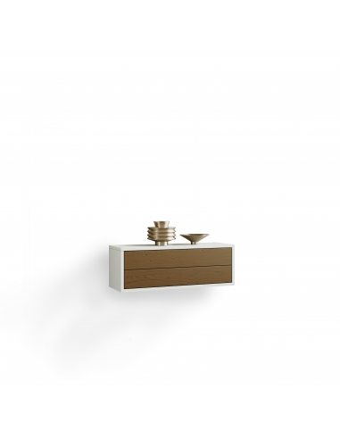 Consola colgante dos cajones NORA Consola colgante dos cajones NORA
