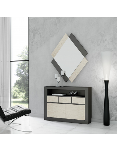 Espejo rombo cuatro piezas NORA