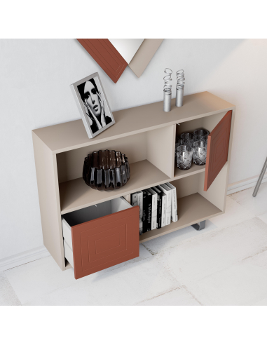 Mueble recibidor dos puertas + dos...