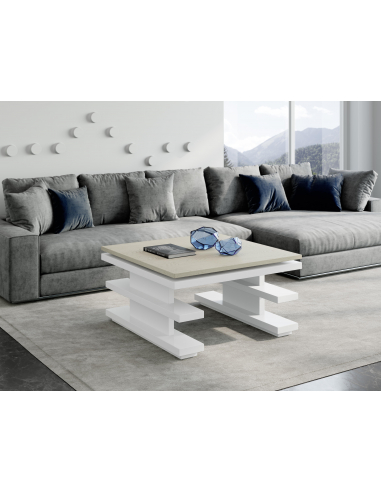 Mesa centro elevable patas alturas NORA