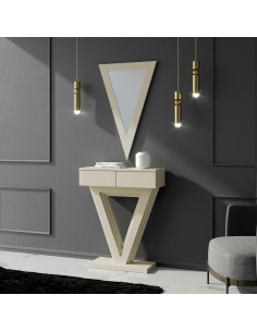 Consola dos cajones madera...