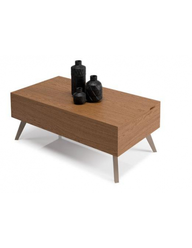 Mesa de centro elevable con revistero...