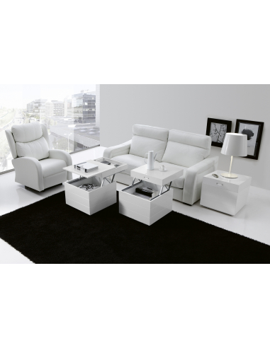 Mesa de rincón elevable con ruedas...