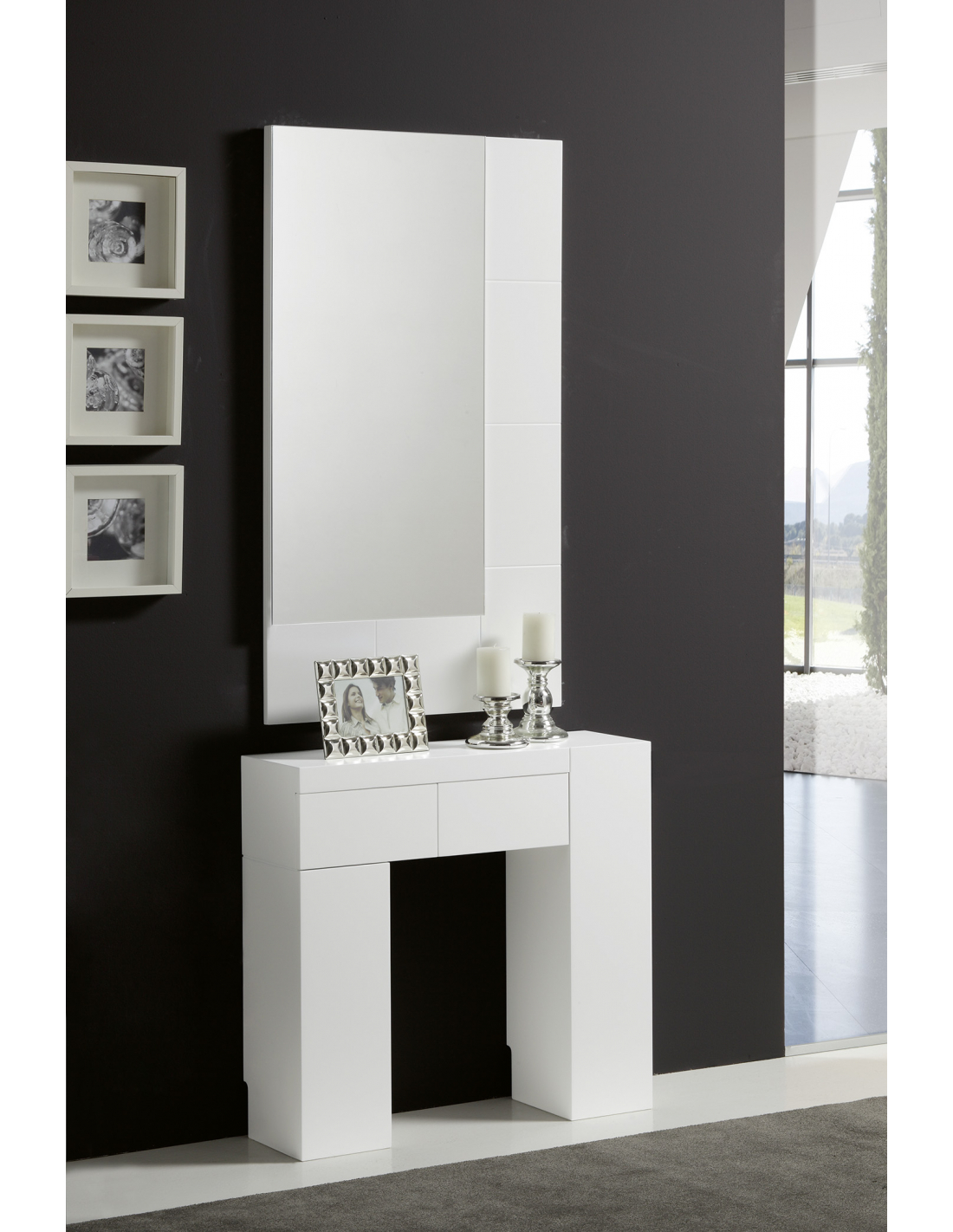 Consola asimétrica dos cajones ORIGIN Kasas Decoración