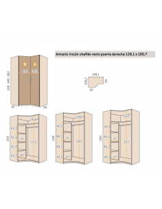 Armario rincón chaflán... 2