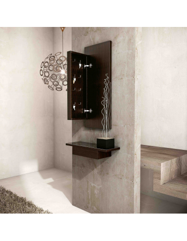 Consola colgante con cajón y repisa...