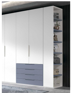 Armario recto 2 puertas + 4...