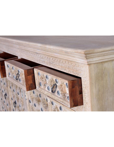 Aparador madera mango natural 190 cm