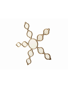 Espejo Dec Formas Dorado 2