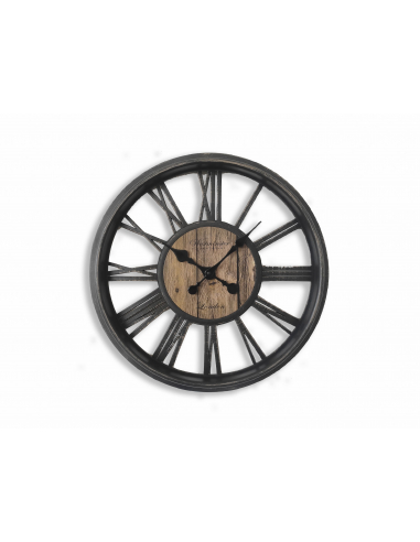 Reloj troquelado marrón