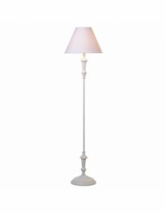 Lámpara pie metal blanco 2