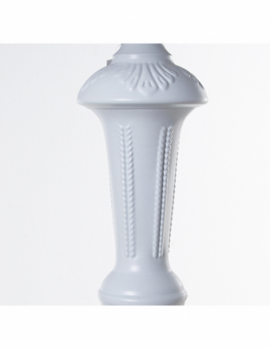 Lámpara pie metal blanco Lámpara pie metal blanco