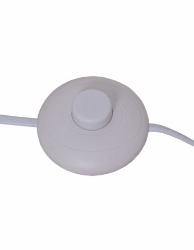 Lámpara pie metal blanco Lámpara pie metal blanco