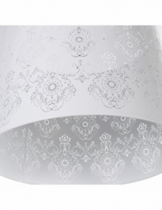 Lámpara techo metal blanco 2
