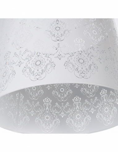 Lámpara techo metal blanco