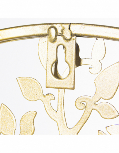 Set 2 apliques pared metal árbol dorado