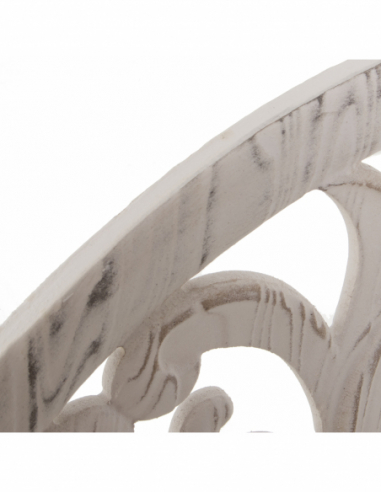 Set 2 retablos madera blanco decapé