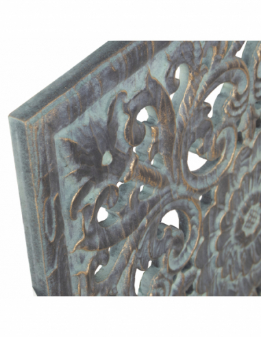 Set 2 retablos madera calados verde...