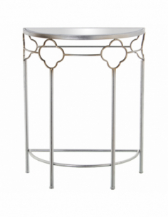 Consola metal plateado...