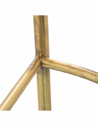 Consola metal dorado sobre espejo...