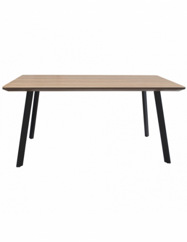 Mesa comedor madera patas metal