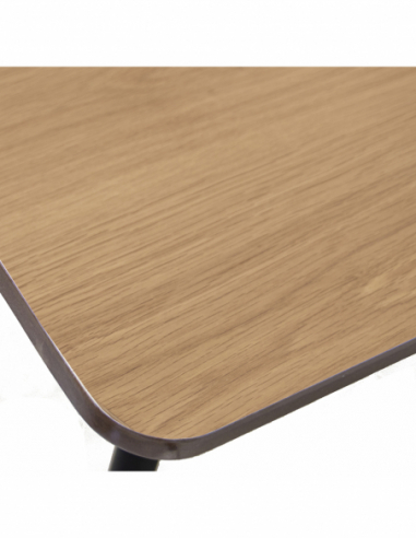 Mesa comedor madera patas metal