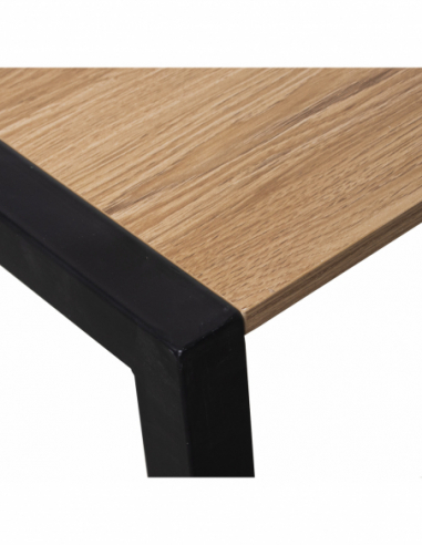 Escritorio de madera patas metal