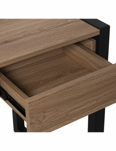 Escritorio de madera patas metal