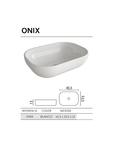 Lavabo de posar ONIX porcelana Lavabo de posar ONIX porcelana