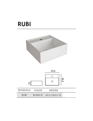 Lavabo de posar RUBI porcelana Lavabo de posar RUBI porcelana