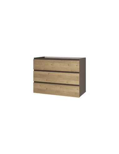 Mueble de baño tres cajones alto