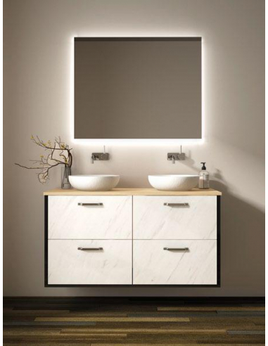 Mueble de baño cuatro cajones simétrico