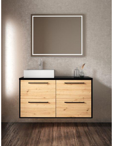 Mueble de baño cuatro cajones simétrico