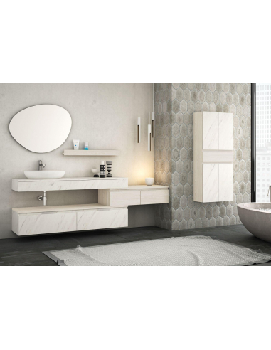 Encimera de madera faldón inglete 15 cm Encimera de madera faldón inglete 15 cm