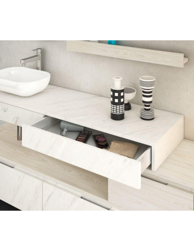 Encimera de madera faldón inglete 15 cm Encimera de madera faldón inglete 15 cm